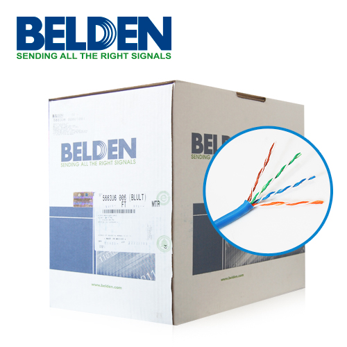 Bobina de Cable Cat6 UTP, 305 Metros, Azul Belden ITCB02BBEL0 Bobina de Cable Cat6 UTP, 305 Metros, Azul Belden ITCB02BBEL0