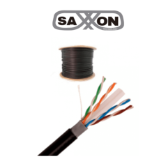 ITOUTPCAT6CCAEXT - BOBINA CAT6 305M EXTERIOR ALEACIÓN NEGRO SAXXON
