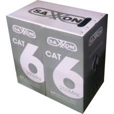 SAXXON OUTP6CCA305AZ3 - Cable UTP CCA / Categoria 6 / Color azul obscuro / Interior / 305 Mts / Redes / Video / 4 Pares