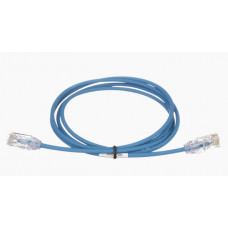 Cable de Parcheo TX6, UTP Cat6, Diámetro Reducido (28AWG), Color Azul, 5ft