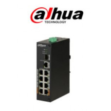 DAHUA PFS31108ET96 - Switch PoE 8 puertos / 1 Puerto UPLINK SFP / 1 Puerto UPLINK ethernet Gigabit / 96W / SWITCHING 7.6G